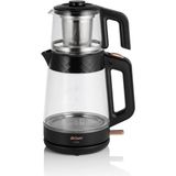1001 AR3101-CC Gusto Çay Makinesi, 900 ml Cam Demlik, 2 L Su Isıtıcı Haznesi, Paslanmaz Çelik Filtre - Renk