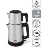 1001 AR3158 Neosteel Inox Çay Makinesi, 1,8 L Su Isıtıcı, 1 L Demlik - 1 TB - 1 GB