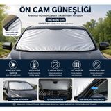 1001 Araba Güneşlik Oto Güneşliği Araba Araç Içi Güneşlik Araç Için Ön Cam Güneşliği 140- - Ahşap