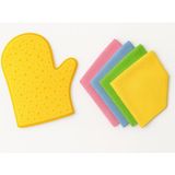 1001 Araç Temizlik Seti – 4’lü Mikrofiber Bez + Eldiven Model Oto Yıkama Süngeri | Çizmez, Iz B