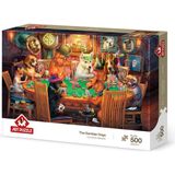 1001 Art Puzzle Kumarbaz Köpekler 500 Parça Puzzle