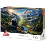 1001 Art Puzzle Pandanın Huzur Durağı 500 Parça Puzzle