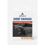 1001 Arvale 100 x 40 cm Siyah Renk Yırtık Deri Tamir Yaması Güçlü Yapışkan - Koltuk Mont Motor Ar