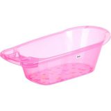 1001 Babyjem Bebek Şeffaf Banyo Küveti (Pembe Desenli) - Çok Renkli