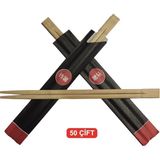 1001 Bambu Çin Çubuğu Chopsticks 50 Çift
