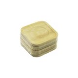 1001 Bambu ve Ahşap Çay Tabağı, Kare, 9.7 x 9.7 Cm, 6 Adet - seçenek