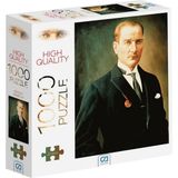 1001 Başkomutan Atatürk 1000 Parça 2,2mm Kalınlık 48X68CM Profesyonel Hobi Puzzle Yapboz Serisi Vgn4