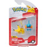 1001 Battle Figürleri Paketi: Pikachu ve Hydropi, 2 Detaylı Figür - Ahşap