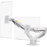 1001 Bayou Nb F160 Ergonomic Çift Kol 2-9 kg Kapasiteli Yeni Nesil Profosyonel Monitör Standı (Beyaz)
