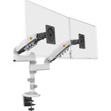1001 Bayou Nb H180 Ergonomic Profosyonel 17-35 Inch Monitör Standı 2026 Versiyon (Beyaz)