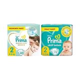1001 Bebek Bezi Premium Care 2 Beden 60 Adet Mini Jumbo Paket & Prima Bebek Bezi Aktif Bebek 2 Numara 72