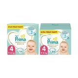 1001 Bebek Bezi Premium Care 4 Beden 126 Adet Maxi Aylık Fırsat Paketi & Prima Bebek Bezi Premium Care