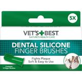 1001 Best Vet’s Best™ Kedi ve Köpekler Için Silikon Başlıklı Parmak Diş Fırçası