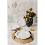 1001 Beyaz Iyonya Pasta Tabağı 22 cm 6 Adet 006