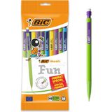 1001 Bıc Matic Combo Fun 0.7 Uçlu Kalem 10'lu Poşet, Farklı Renklerde Versatil Kalem, Kalem Içi 3 Ad