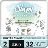 1001 Bio Natural Premium Plus Günlük Ped Uzun 32 Adet Ped
