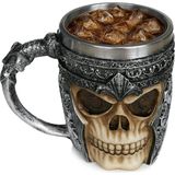 1001 Birinci Sınıf 3D Kuru Kafa Fincan Paslanmaz Çelik Kahve, Çay, Cappuccino, Bira Gibi Içecekler I - secenek