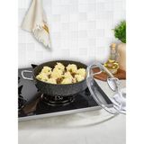 1001 Black Line Granit Karnıyarık Tencere 24 cm Siyah 24 cm - ebat