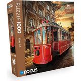1001 Blue Focus 1000 Parça Puzzle - Istiklal Street (Istiklal Caddesi)