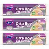 1001 Büzgülü Çöp Torbası Vanilya Kokulu Orta Boy 15'li 55 x 60 cm Üçlü Paket - secenek