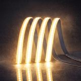 1001 Cata CT-4541G Cob Şerit LED 12V Metrede 216 Çipli Kesintisiz Noktasız Iç Mekan Aydınlatma - 5 - Beyaz - Gold