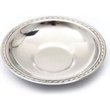 1001 Çay Tabağı 12'li Paslanmaz Çelik Metal Parlak Çay Tabak Damla Lokanta Kafe Restaraunt 430 0,40M - seçenek