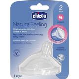 1001 Chicco Naturalfeeling Orta Akış Biberon Emziği (2 Ay+) - 2351-Damaklı Yavaş Akış - 0 - 3 Ay
