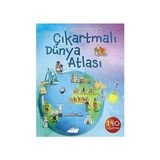 1001 Çiçek Kitaplar Çıkartmalı Dünya Atlası: 140 Çıkartma + 1 Kitap Set