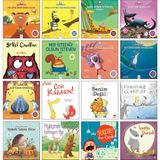1001 Çiçek Kitaplar / Her Şeye Hayır Diyen Aslan + Okula Gitmek Istemeyen Zebra + Banyo Yapmak Zürafa + Şekeri Çok Seven Kurt + Sevgi Canavarı + Inatçı Porsuk / Okul Öncesi Hikaye Kitapları 16’lı Set