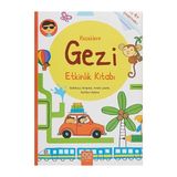 1001 Çiçek Kitaplar Küçüklere Gezi Etkinlik Kitabı: Bulmaca, Boyama, Resim Çizme, Farkları Bulma - Yaş 4+ Çıkartmalı + 8 Kitap Set