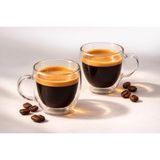1001 Çift Cidarlı 2’li Kulplu Espresso Fincan Seti 80 ml Şeffaf Espresso Kahve Kupaları, Shot Barda - secenek