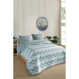 1001 Çift Kişilik Desenli Kapitone Çift Taraflı Renkli Pike Yatak Örtüsü Takımı 200X230 cm (Çar - 1 x 32 x 27 cm