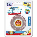 1001 Çift Tarafli Akrilik Montaj Bandi, 24 mm x 2 M, Kirmizi