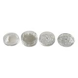1001 Çiftliği 131577476 Grınder Parçalayıcı Plastik Baharat Öğütücü Herb Spice 4 Katmanlı 60Mm-Seffaf