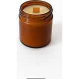 1001 Citronella & Lavanta Kokulu Sinek Savar Kovucu Ahşap Fitil Doğal Soya Mum 200 ml Kutulu Hediyelik - 1 Parça