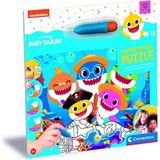 1001 Clementoni - 22241-15 Parça Water Magic Frame Puzzle - Baby Shark
