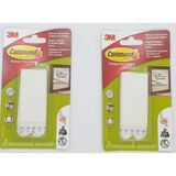 1001 Command 17206 Büyük Boy Cırt Cırt Bant, 2 Paket, Beyaz - ölçü