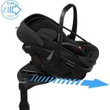 1001 Coral Slidepro Isofix Bazalı 360 Dönebilen Tam Yatabilen Modüler 0-13 kg Ana Kucağı Black