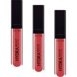 1001 Cosmetics Hydramoist Lipgloss Nemlendirici Dudak Parlatıcısı - 08 Party Mood - Kırmızı (3 Pake - ton