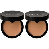 1001 Cosmetics Luminous Silk Cream Powder 01 Beige Patakrem Pudra Fondöten (2 Paketi) - TON