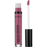 1001 Cosmetics Matte Queen Lipstick 20 Passionate Heart Kalıcı Likit Ruj, Mor - ton