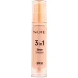 1001 Cosmetics3 In 1 Serum Concealer 20 Medium Beige Spf 50 Nemlendirici ve Aydınlatıcı Göz Altı Kap - ton