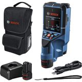 1001 D-Tect 200C Duvar Tarama Cihazı(Tarama Alanı: 200 Mm, Akım Geçen ve Geçmeyen Kablo, Metal, Plastik Boruların Bulunması, Usb-C Kablo, 1X12V 2.0AH Akü, Şarj Cihazı, Çanta) Amazon Özel