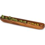 1001 Deconox Akasya Ağacından Ahşap Zeytin Tabağı, Zeytinlik,ahşap Zeytin Tepsisi El Yapımı Akasy