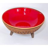 1001 Dekoratif Sunum Kasesi, Seramik Ayaklı Sunum Kasesi, Servis Kasesi, Servis Tabağı, Kase, Tabak (K - 0 - 249 ml