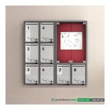 1001 Dijital - 8 Dairelik Apartman Ilan Panosu ve Posta Kutusu
