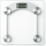 1001 Dijital Baskül Banyo Cam Tartı Temperli Cam 180 kg Kapasiteli (Şık ve Estetik)