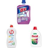 1001 Dixi Lavanta Kokulu + Pril Losyon Aloe Vera Özlü Kaşmir Etkisi + Persil Power Jel Color Derin Tem - 0,01 gr