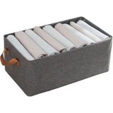 1001 ® Dolap Içi Kumaş Kıyafet Düzenleyici Kutu 47X28X19.5 cm - Katlanabilir Gardırop Raf Içi D�
