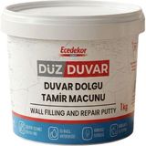 1001 Duvar - Dolgu ve Tamir Macunu, Su Bazlı, Solvent Içermez, Kokusuz, 1 kg